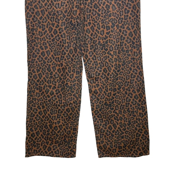 Madewell Leopard Print Flare Jeans - Picture 9 of 15